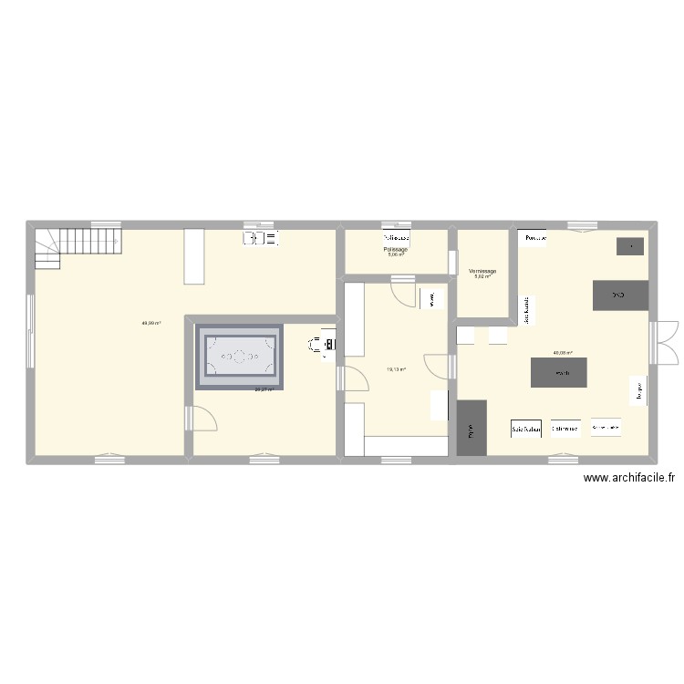 Maisatelier. Plan de 0 pièce et 0 m2