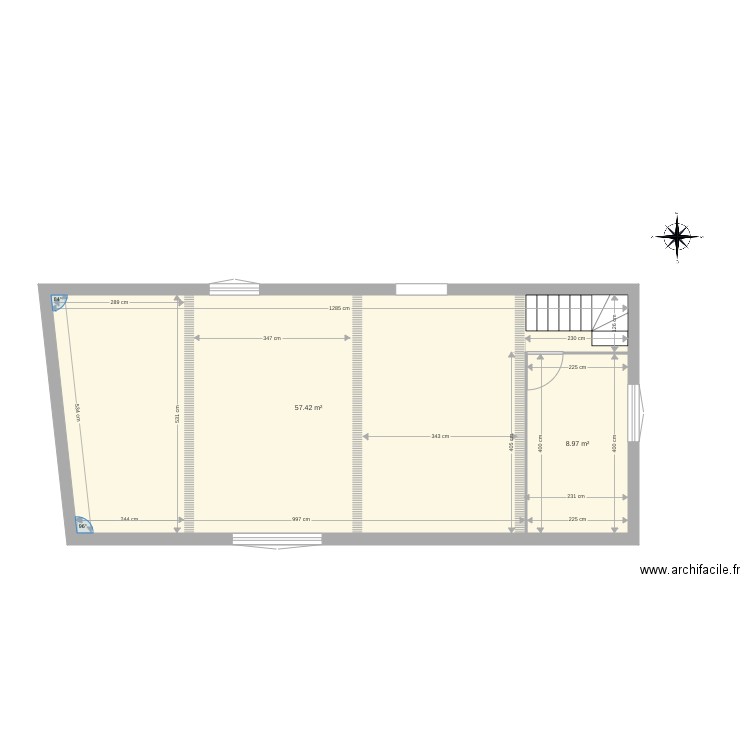 Platane Maison verte Etage actuel. Plan de 0 pièce et 0 m2