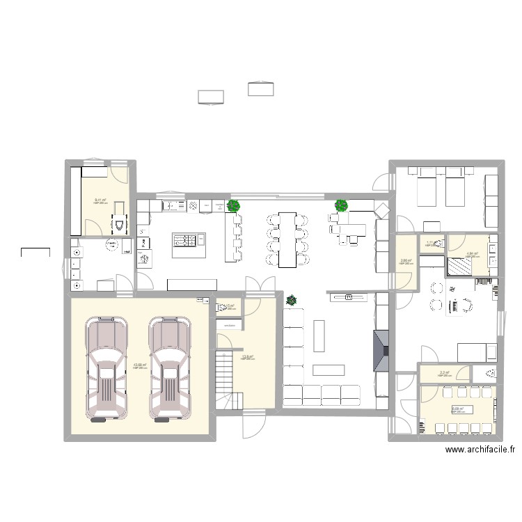 toubib02. Plan de 9 pièces et 88 m2