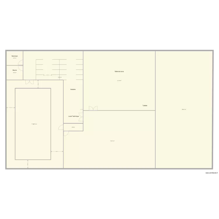 500 m carre. Plan de 