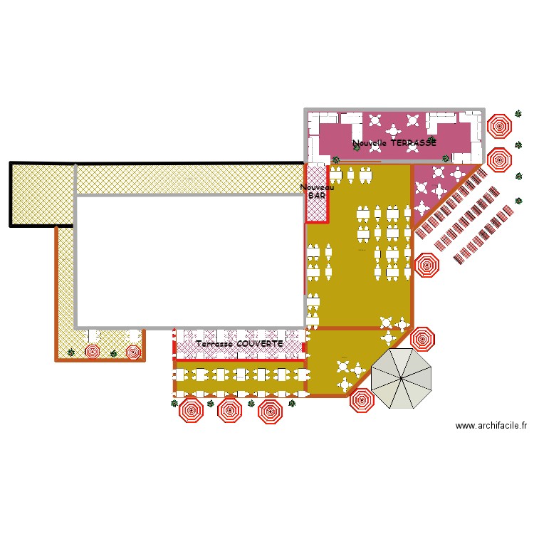 La Chaume Francis projet 2022/2029. Plan de 10 pièces et 476 m2