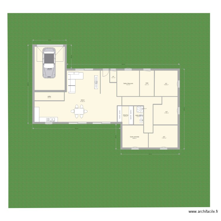 maison L. Plan de 0 pièce et 0 m2