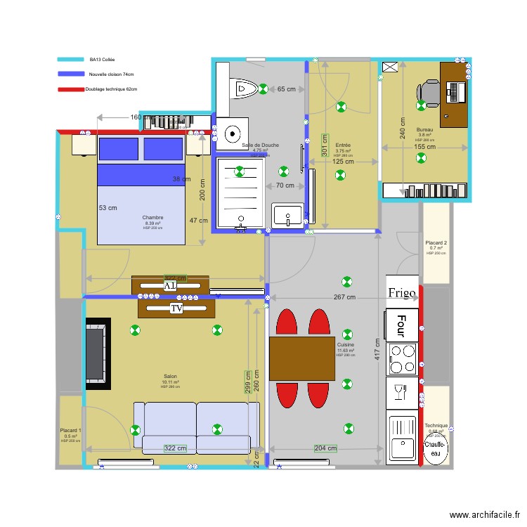 Appartement DU PELOUX. Plan de 0 pièce et 0 m2