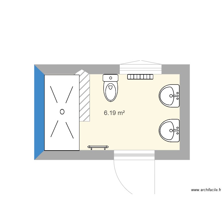 Salle de bain. Plan de 0 pièce et 0 m2