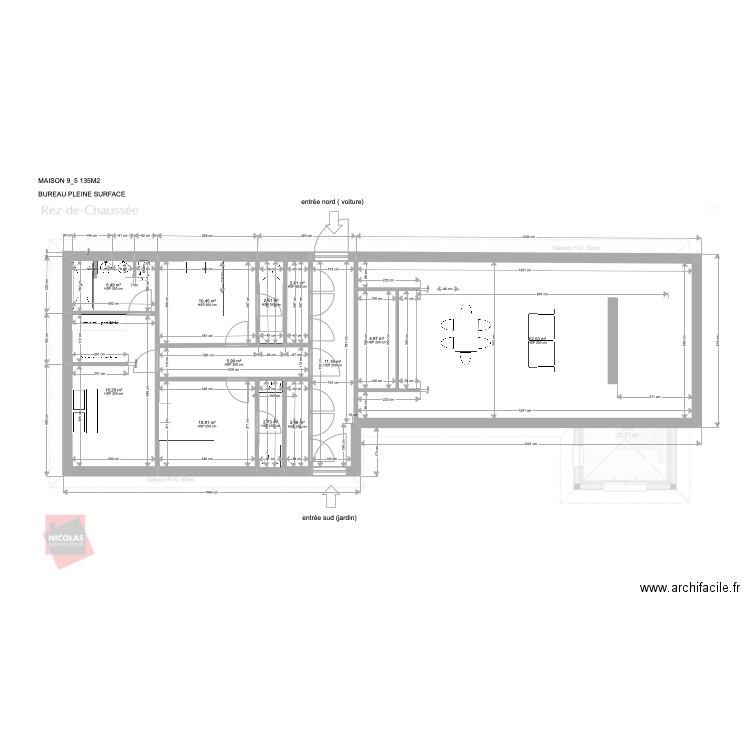 maison 16A-suivant plan 95-nicolas. Plan de 12 pièces et 138 m2