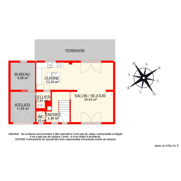 BI 9083 RDC PASCAL. Plan de 0 pièce et 0 m2