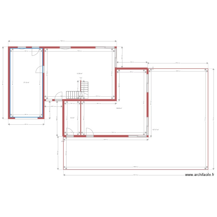 maison saint aunes VARIANTE 2. Plan de 0 pièce et 0 m2