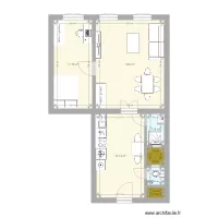 Izabella am&eacute;nag&eacute; chambre et salon