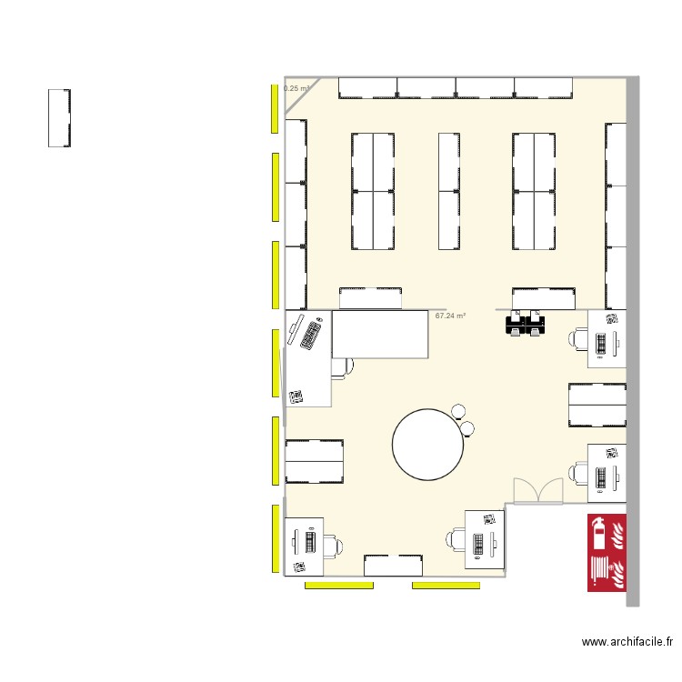 Bureau cellule A1 final. Plan de 0 pièce et 0 m2