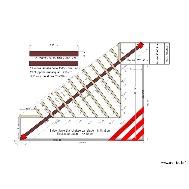 Terrasse Mozac 2020. Plan de 0 pièce et 0 m2