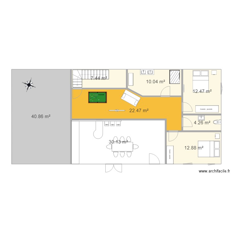 etage 1 GRANGE. Plan de 0 pièce et 0 m2