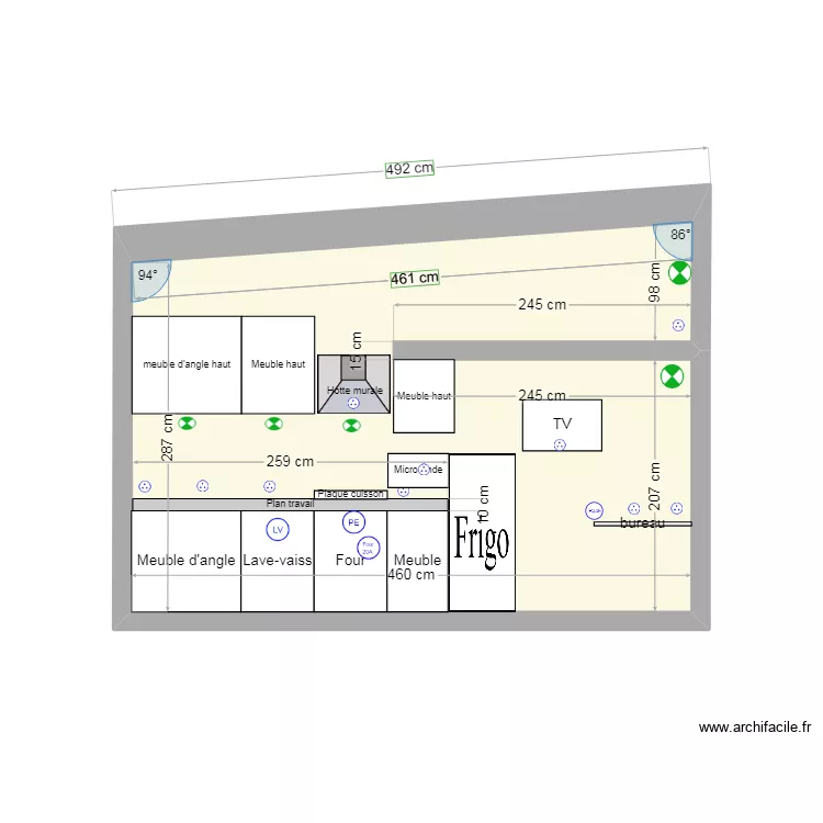 MUR CUISINE  28/04. Plan de 