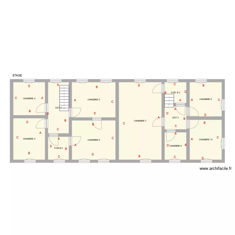 HUNTZ ETAGE. Plan de HUNTZ ETAGE. Plan de