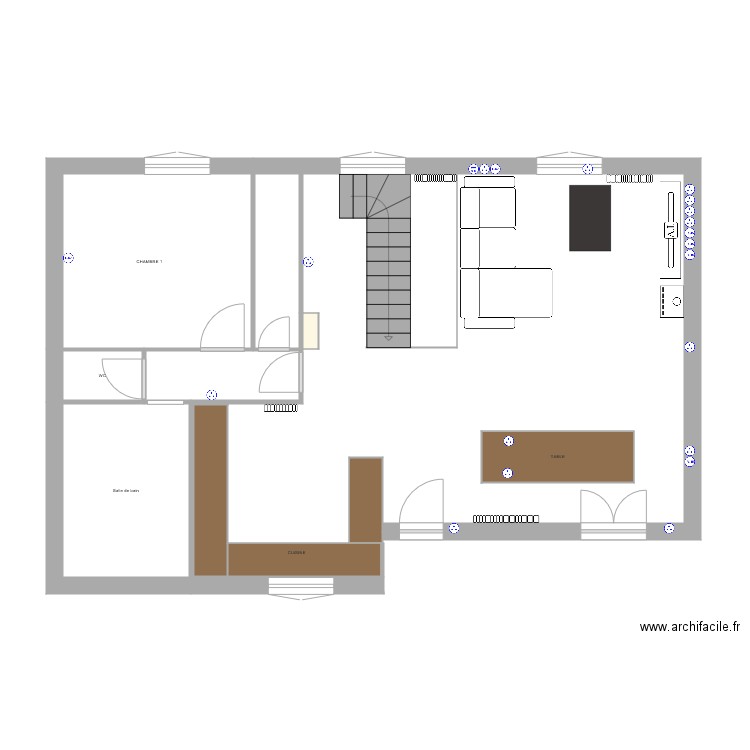 maison placo. Plan de 0 pièce et 0 m2