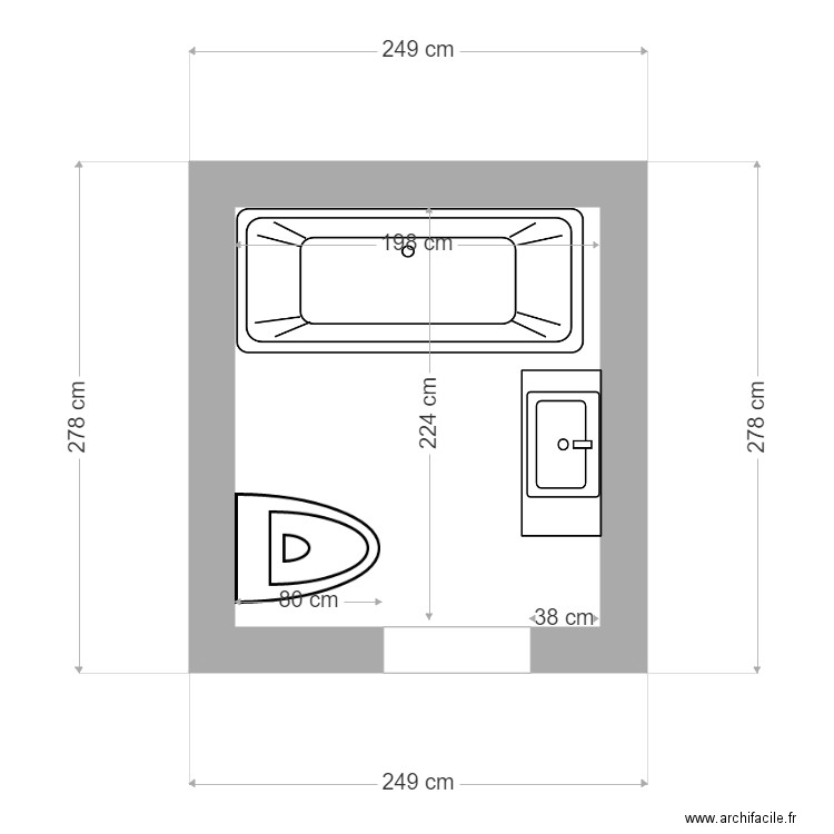flo salle de bain 2. Plan de 0 pièce et 0 m2