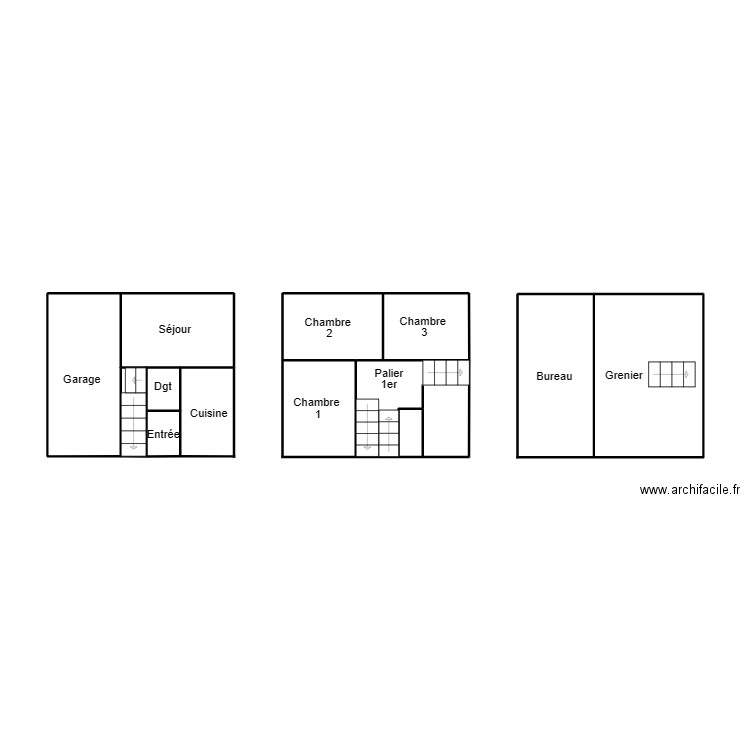 CONCARNEAU NIVINEC. Plan de 3 pièces et 15 m2