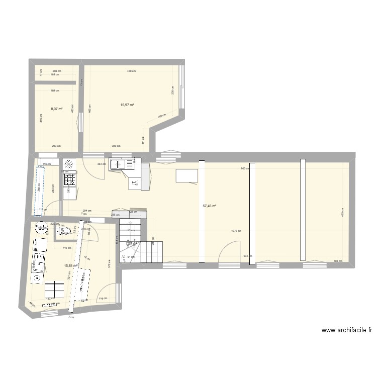 Futur 1 e. Plan de 53 pièces et 671 m2