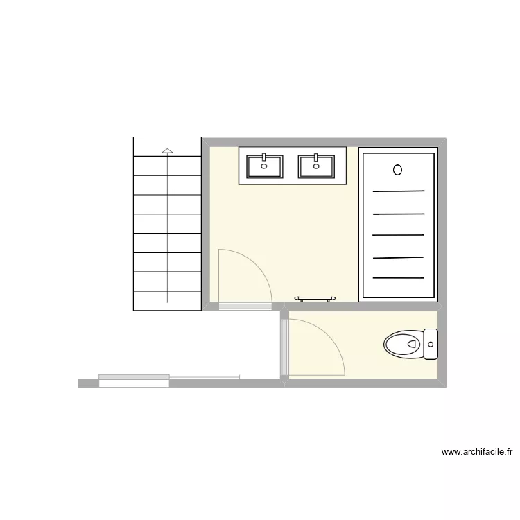 THIEBAULT SDB existant. Plan de THIEBAULT SDB existant. Plan de