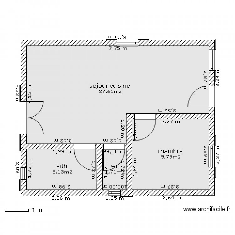 didie. Plan de 0 pièce et 0 m2