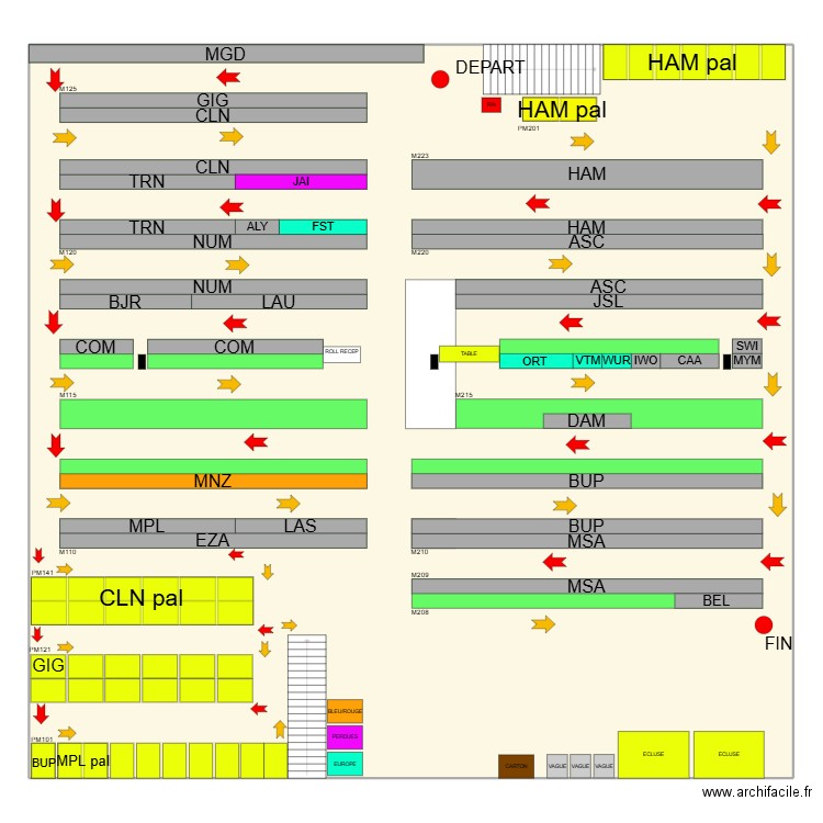 Mezza Prévision 09/2025. Plan de 1 pièce et 656 m2