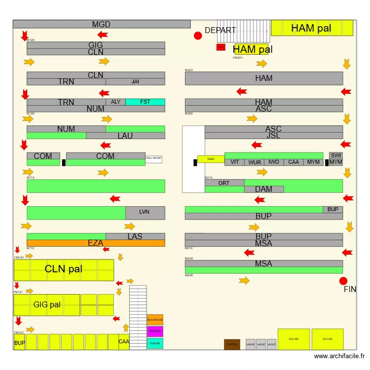 Mezza Pr&eacute;vision 09/2025. Plan de 1  et 656 m²