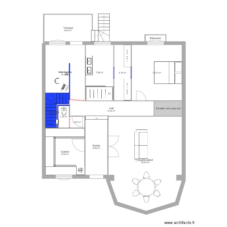 Maison Renov option 2. Plan de 0 pièce et 0 m2