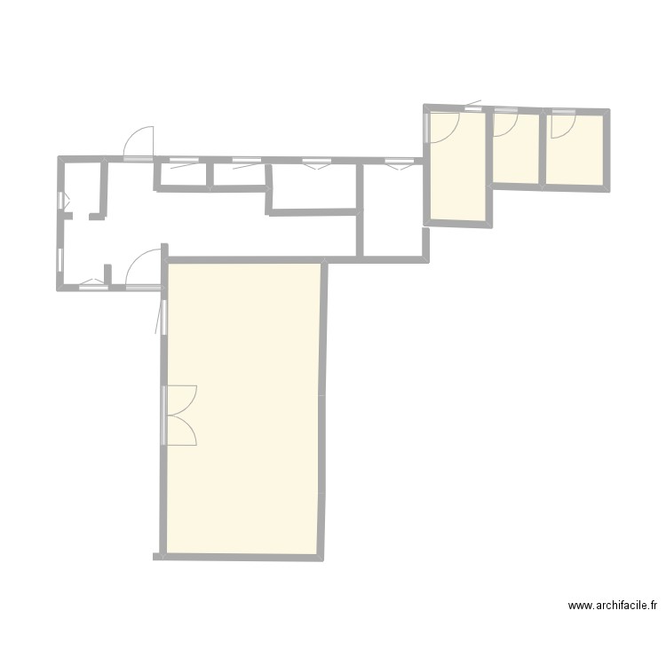 Maison Ssol. Plan de 3 pièces et 16 m2