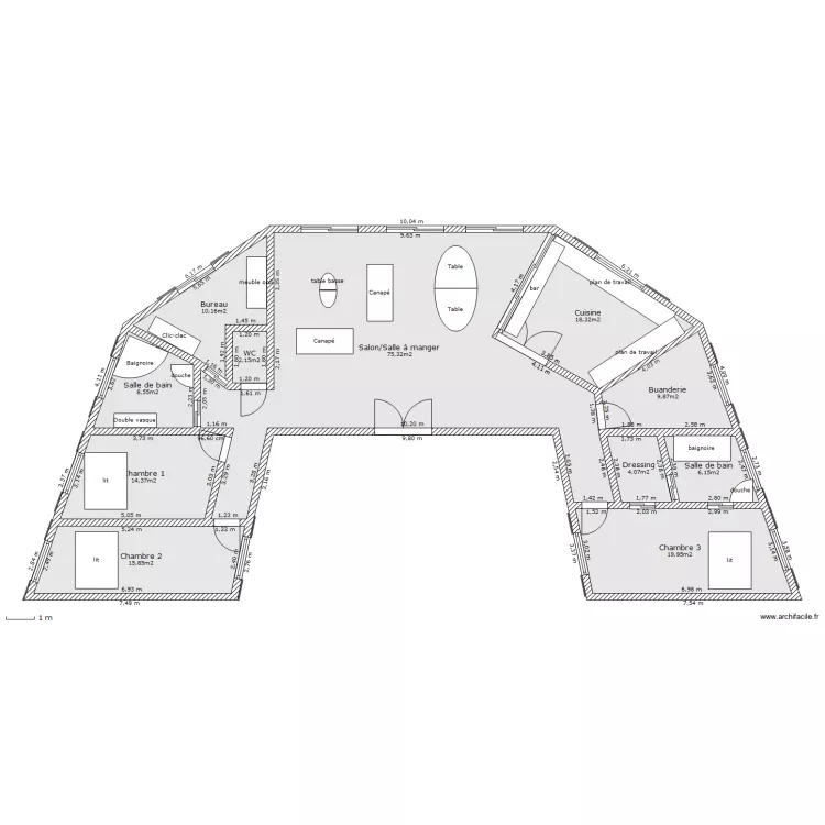 maison1. Plan de 