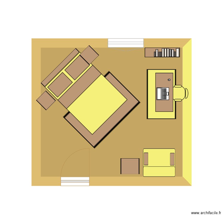 chambre kinan. Plan de 0 pièce et 0 m2