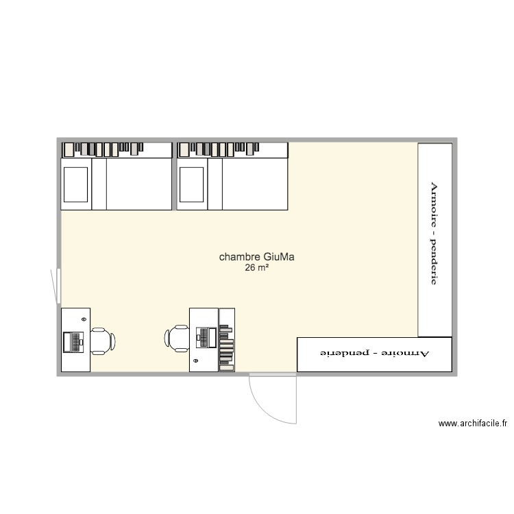 Chambre GiuMa. Plan de 0 pièce et 0 m2