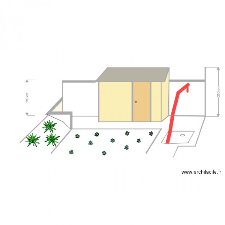 Cabane 3 D. Plan de 0 pièce et 0 m2