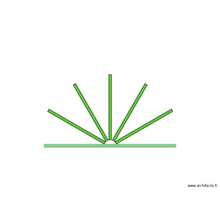 piece centrale mezza. Plan de 0 pièce et 0 m2