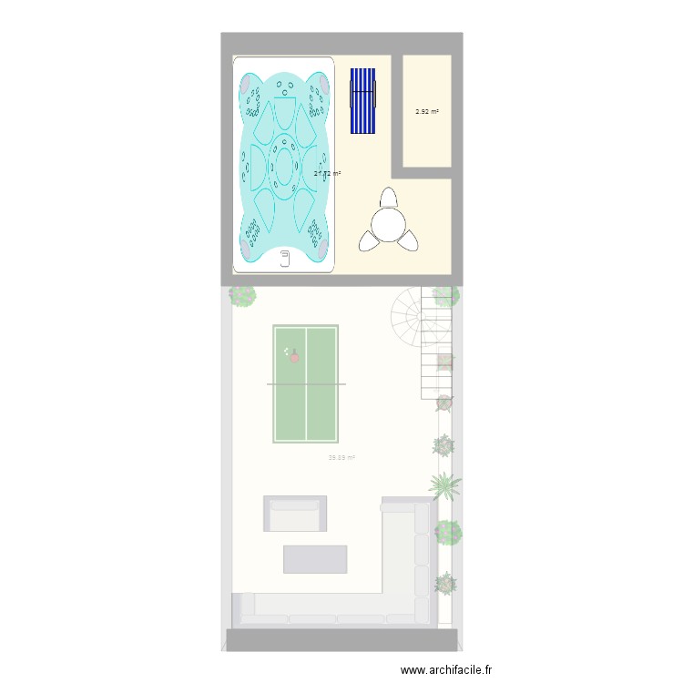 TERRASSE TOIT 2nd toit. Plan de 0 pièce et 0 m2