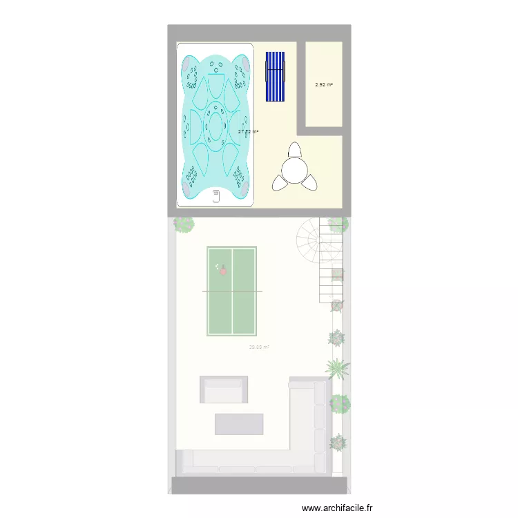 TERRASSE TOIT 2nd toit. Plan de TERRASSE TOIT 2nd toit. Plan de