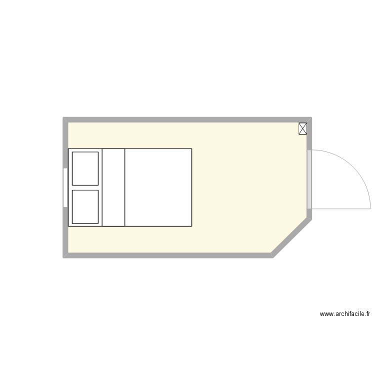 DRESSING. Plan de 1 pièce et 7 m2