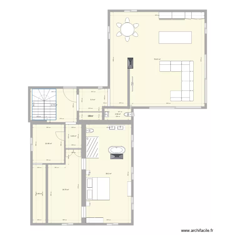 rdc1 c&ocirc;te a jour 2. Plan de 