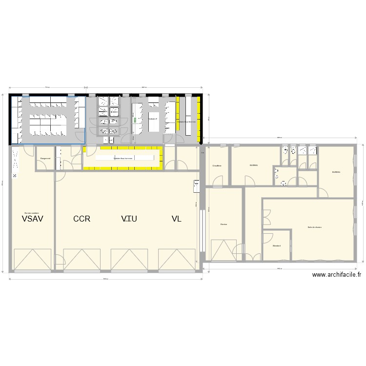 Plan vestiaires 3. Plan de 0 pièce et 0 m2