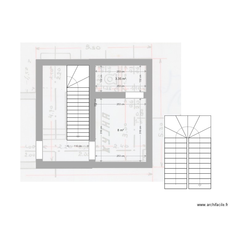 bn20 2 escalier. Plan de 0 pièce et 0 m2