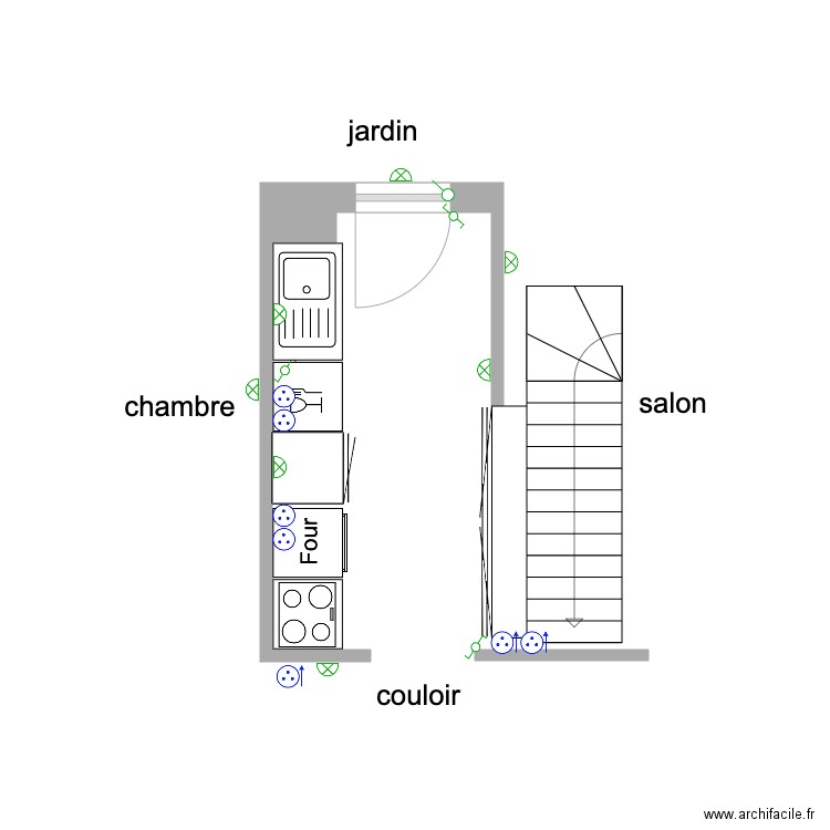 RDC cuisine 6 Avril 20. Plan de 0 pièce et 0 m2