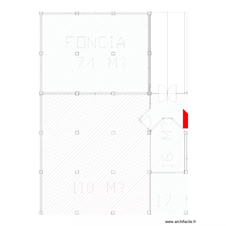 Cabinet dentaire avant projet. Plan de 