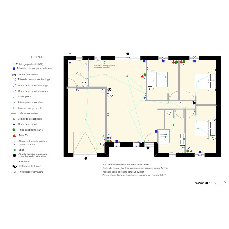 JOLIVEAU PIRE. Plan de 1 pièce et 114 m2