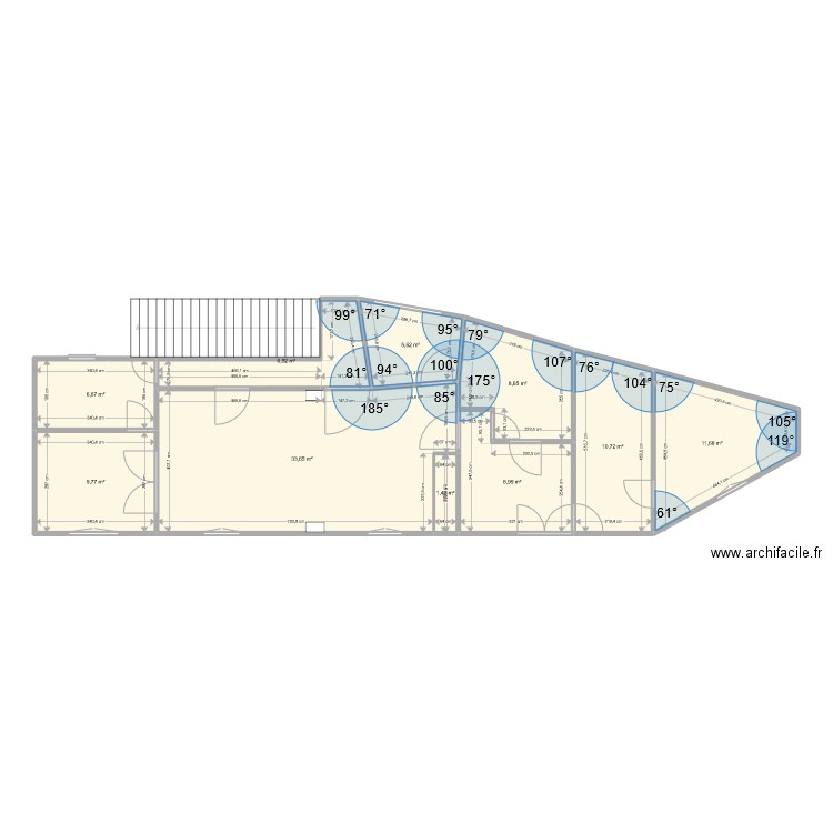 La GARE1. Plan de 10 pièces et 104 m2