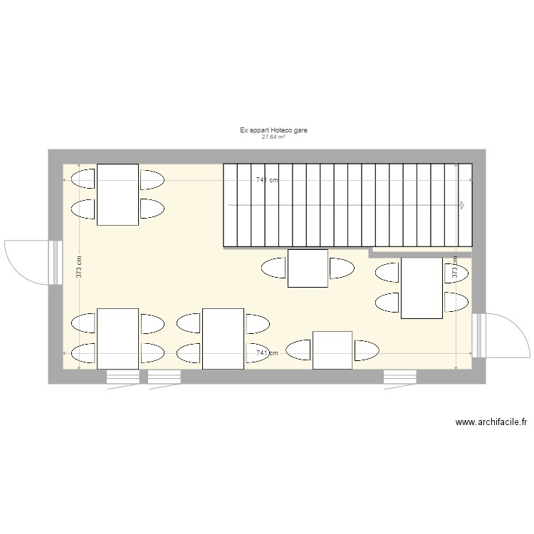 Ex appart Hoteco Gare. Plan de 0 pièce et 0 m2