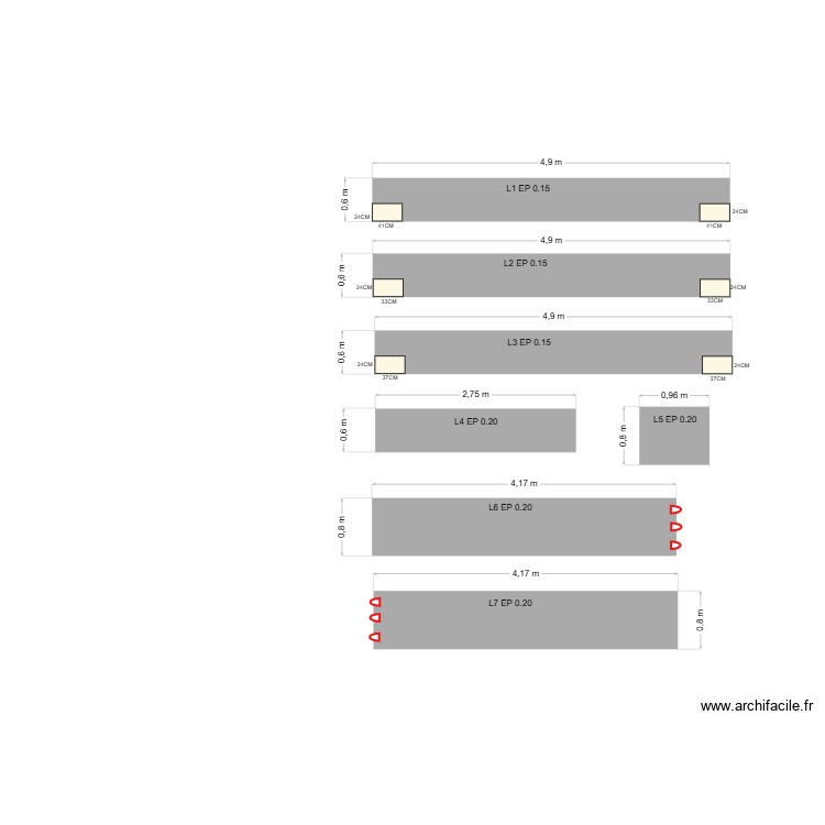 LONGRINE. Plan de 0 pièce et 0 m2