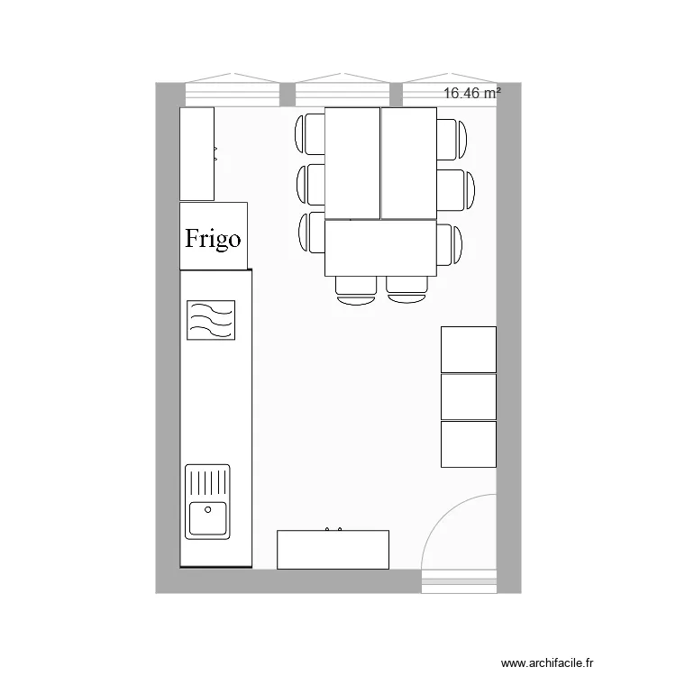 Grande r&eacute;serve devient Salle de pause . Plan de 