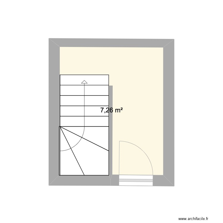 FRANCK 2. Plan de 1 pièce et 7 m2