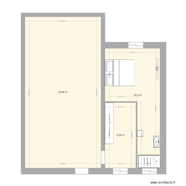 MAISON. Plan de 0 pièce et 0 m2