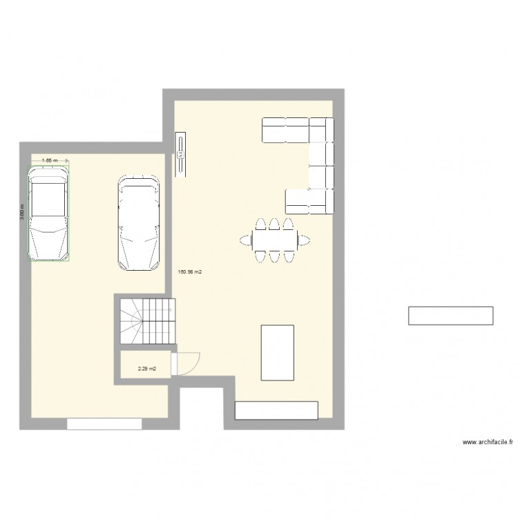 13 m de façade bis. Plan de 0 pièce et 0 m2