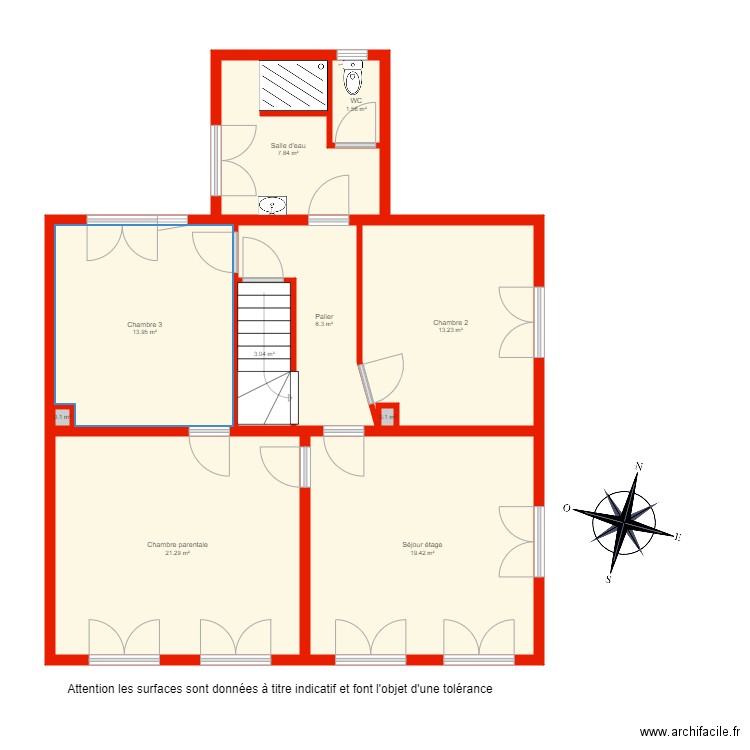 BI 5706 étage non côté. Plan de 0 pièce et 0 m2