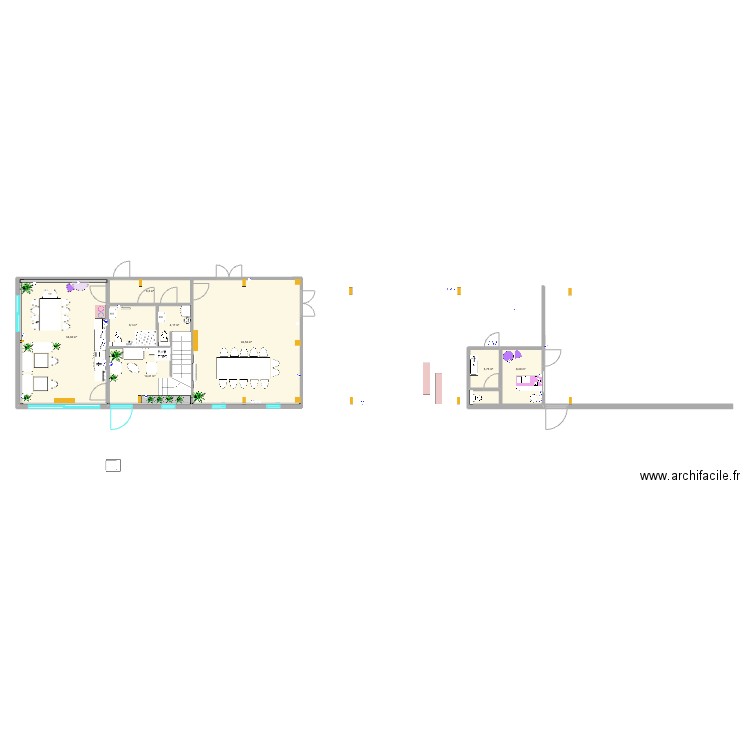 IDZIA RDC SCÉNARIO 4. Plan de 0 pièce et 0 m2